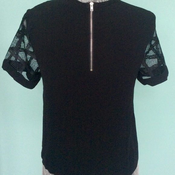FOREVER 21 BLACK BLOUSE Size S - Picture 2 of 5
